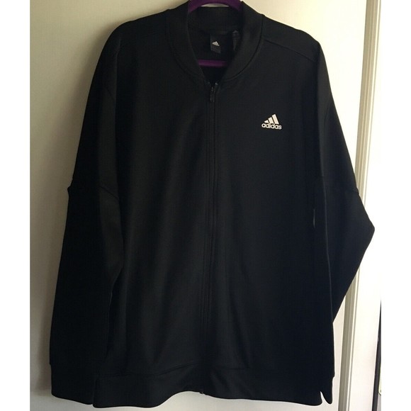 Adidas Men s Climawarm Black Front Zip Up Jacket Size 2XL - Picture 7 of 9
